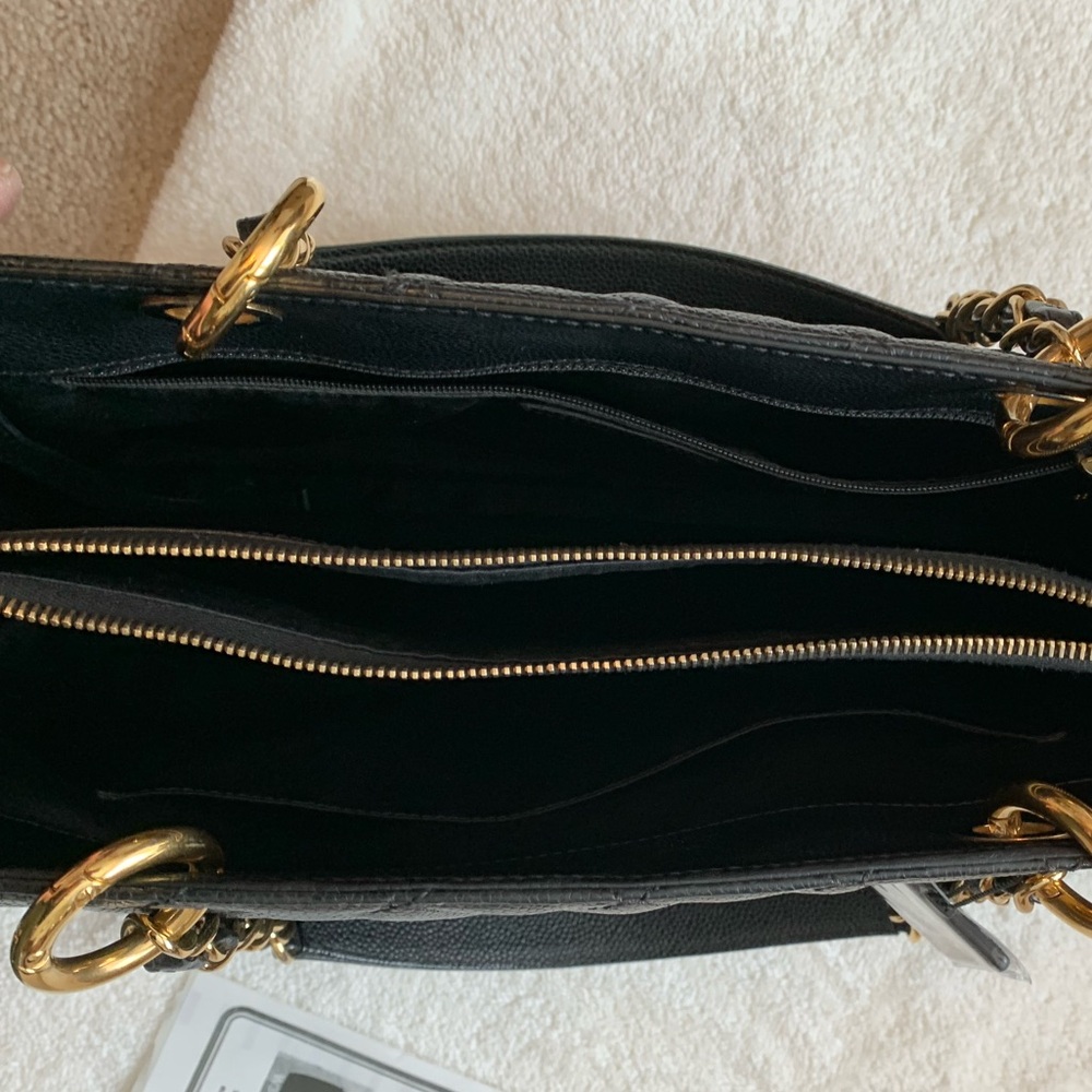 Chanel Black Quilted Caviar
Grand Shopping Tote - Picture 12 of 14